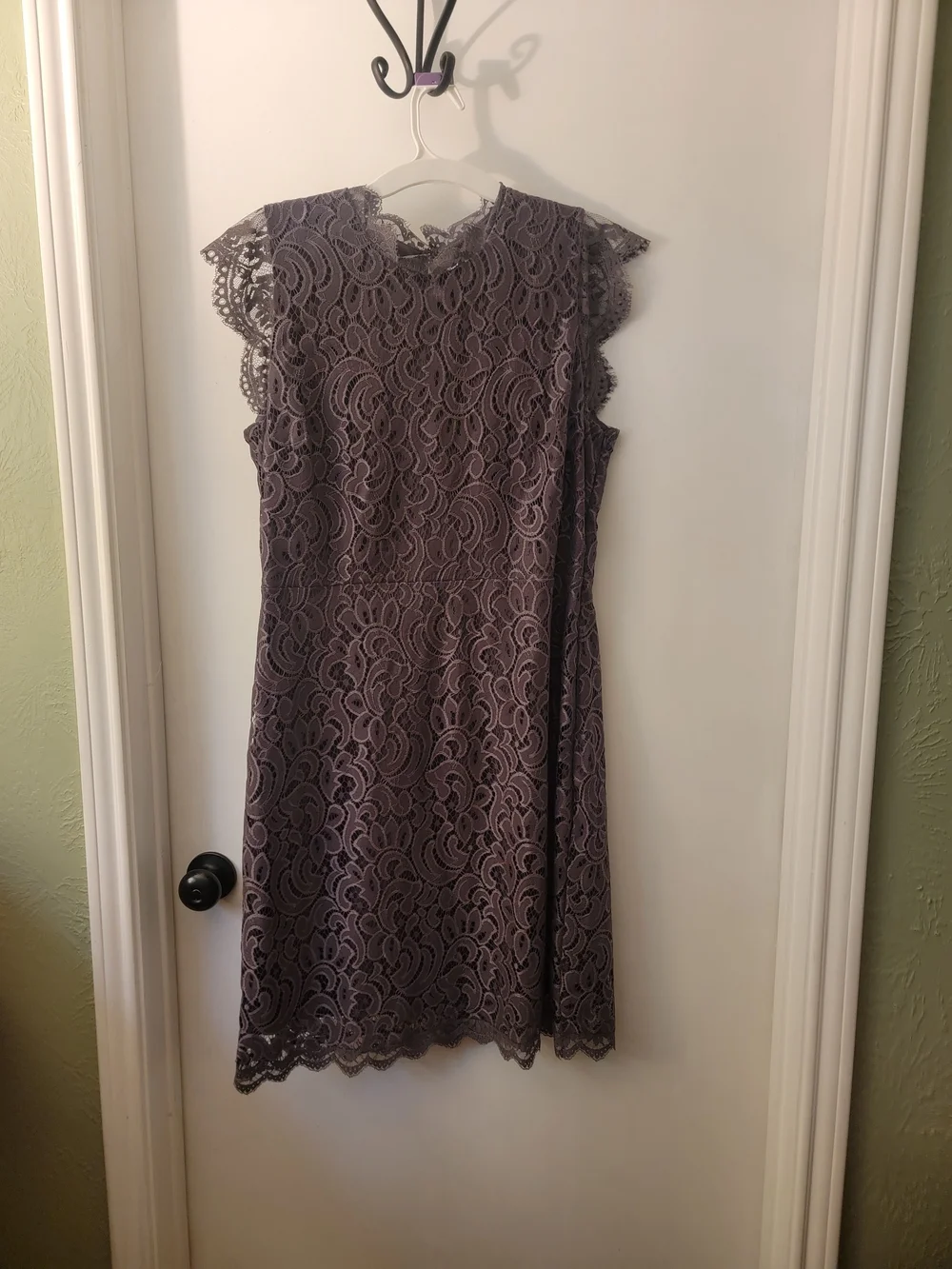 Xhilaration Lace Midi Dress in Dusty Purple